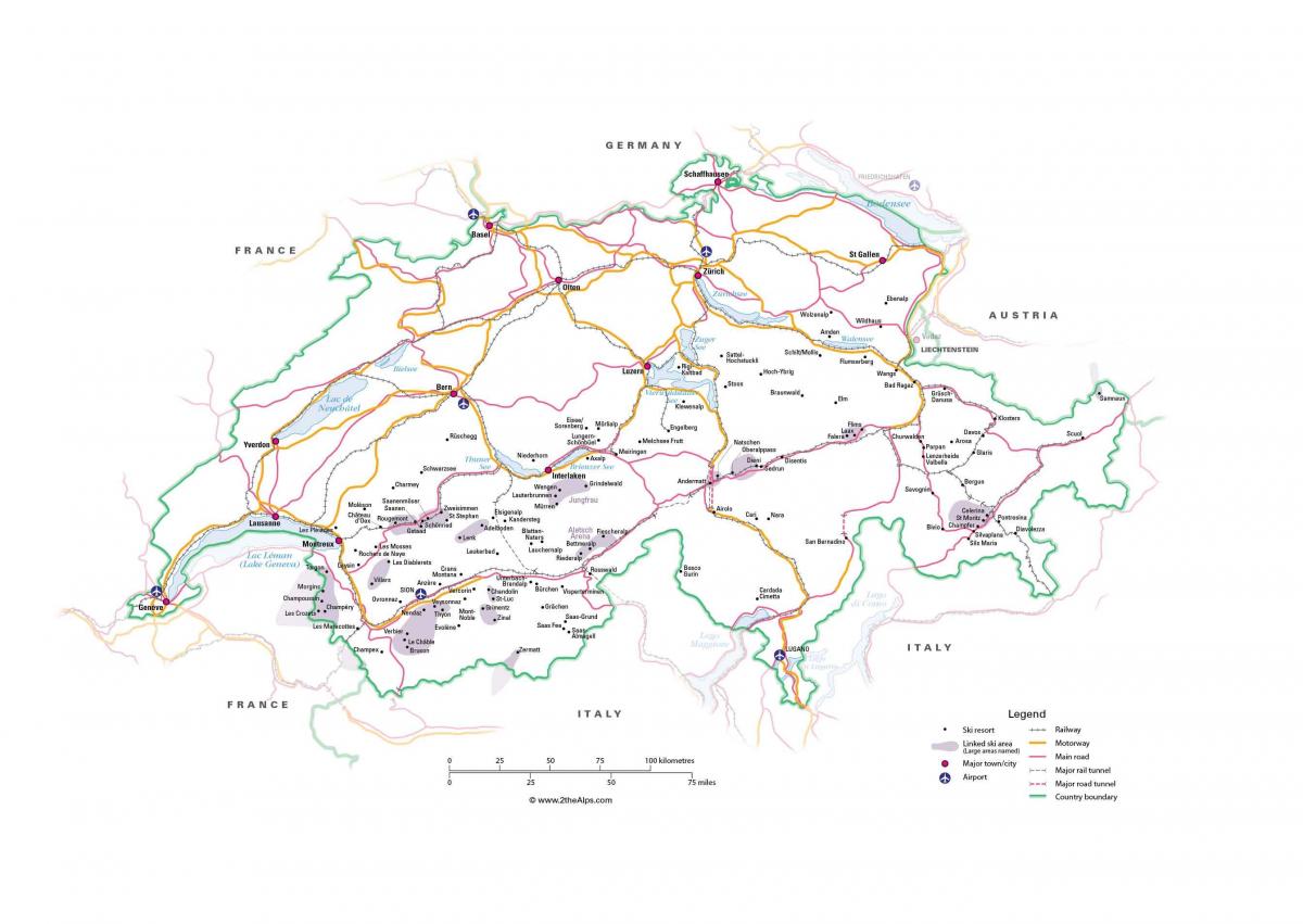 İsviçre haritası metro 