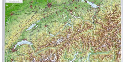 İsviçre haritası 3d