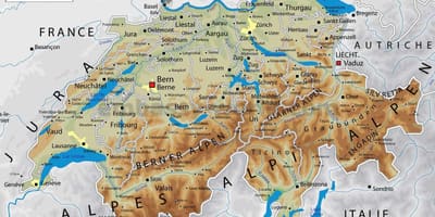 İsviçre coğrafya haritası