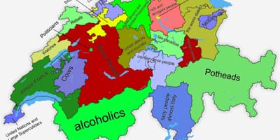 İsviçre haritası canton
