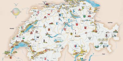 İsviçre haritası turistik yerler 