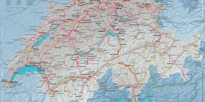 Sbb haritası, İsviçre harita 